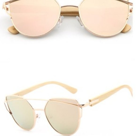 Rose gold mirrored sunglasses - Picture 4 of 4